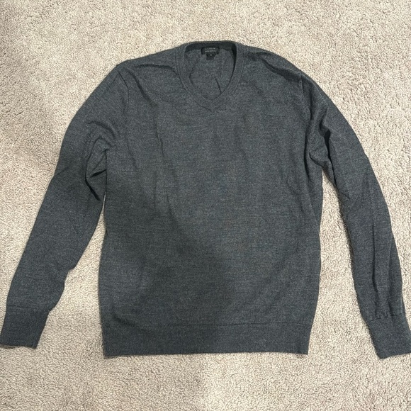 J Crew Merino Wool V-Neck Sweater - Picture 1 of 3